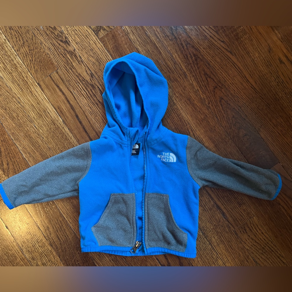 The North Face Fleece Hoodie- 3-6M- Blue